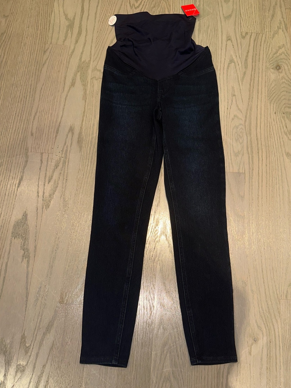 SPANX Navy/Black Maternity Skinny Jeans sz XS